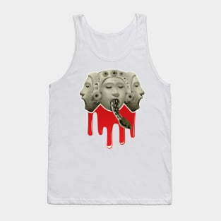 Death Mask with Destiny Serpent Tank Top